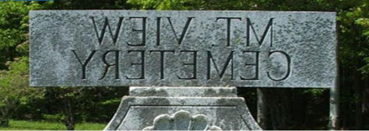 Picture of Mountain View Cemetery sign